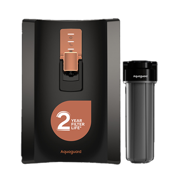 Aquaguard Enrich Superio 2X UV+UF Stainless Steel Water Purifier (2 Year Filter Life, With Mega Sediment Filter, AGENRICHSUPEUVUFSS2X)