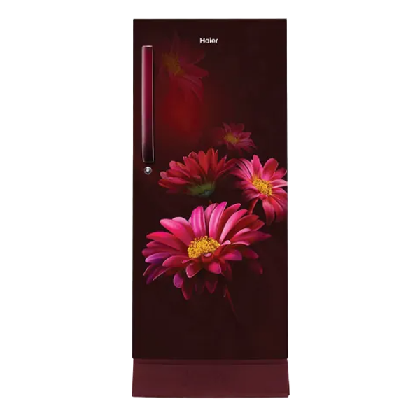 Haier 215 L 3 Star Red Hilton Finish Direct Cool Single Door Refrigerator (HRD2353PRH)