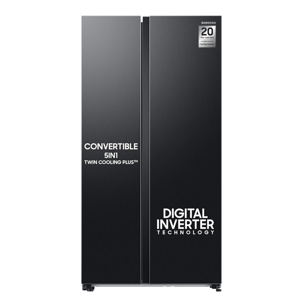 Samsung 653L Convertible 5-in-1 Side by Side Refrigerator with Wifi, SmartThings & AI (RS76CG8113B1)