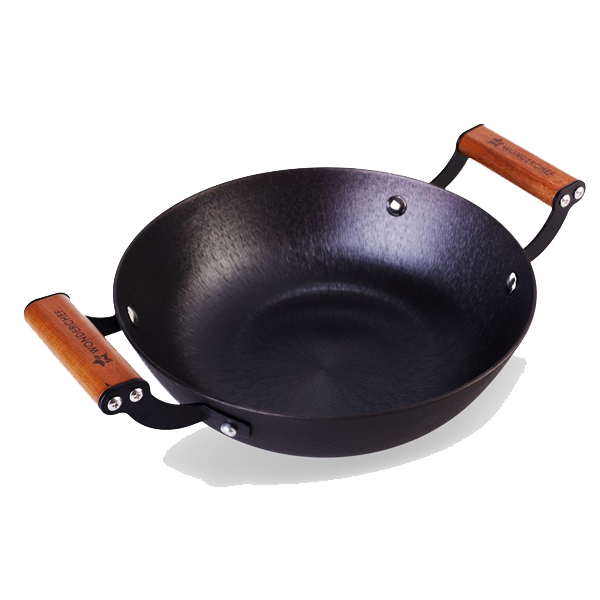 Wonderchef Pre-Seasoned Ferro Light 28cm Kadhai  3.2L (WCIKHFERROCAST28CM)