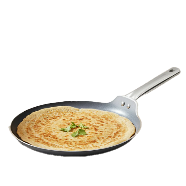 Wonderchef Eco-Glide Dosa Tawa 28cm Stainless-Steel Handle (WCDTECOGLIDECERA28CM)