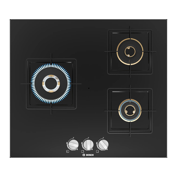 Bosch Series 4 Toughened Glass Top 3 Burner Automatic Hob (PNC6B6F10I)