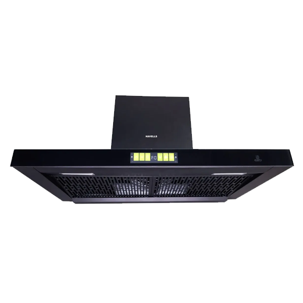 Havells Proxima 60 cm 1600 m3/hr Ducted Auto Clean Wall Mounted Chimney With Hand Wave Controls (PROXIMA60CM, Black)