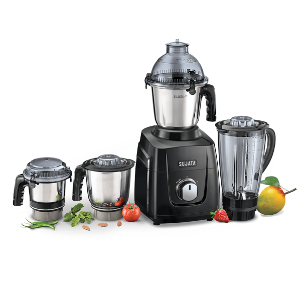 Sujata MG03 1000 Watts Mixer Grinder,Black (SUJATAMG031000W4JAR)