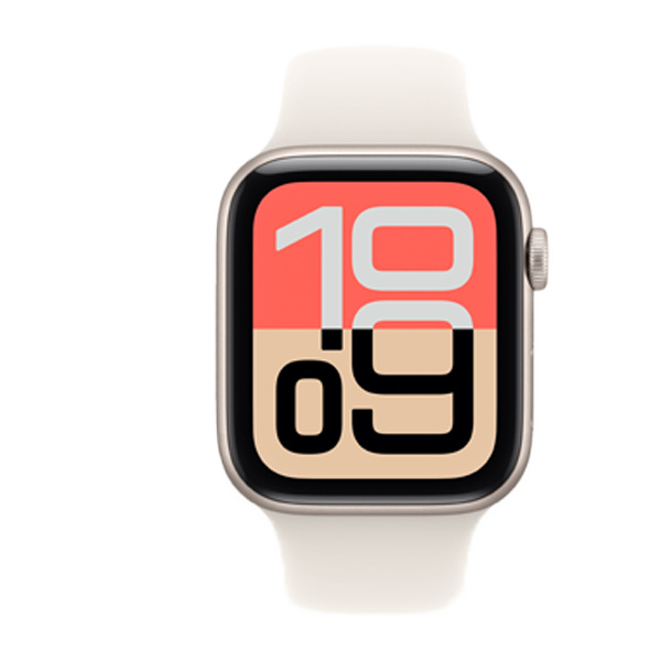 Apple Watch SE 3 GPS + Cellular 40mm Starlight Aluminium Case with Starlight Sport Band - M/L (IWSE3CEL40STLALMEP74)