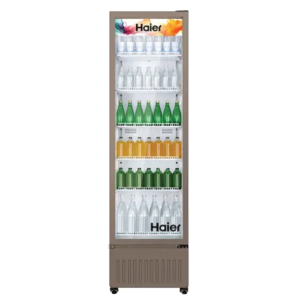 Haier HVC 405 GT5, 5 Star, Touch LED Visi Cooler Glass Door, Adjustable Shelves, Single Door Commercial Refrigerator (HVC405GT5)