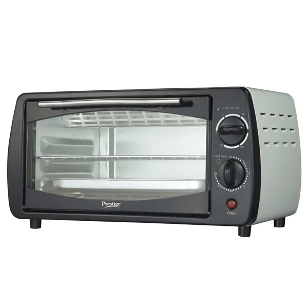 Prestige 9-Litre POTG 9 PC Oven Toaster Grill (OTG) (Black, Grey) (9PCOTG)