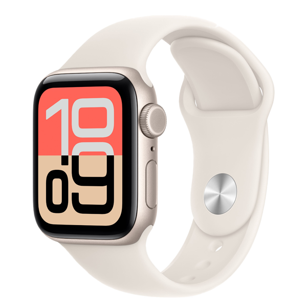Apple Watch SE GPS 40 mm Starlight Aluminium Sport Band S/M (IWSE3GPS40STLALMEH34)