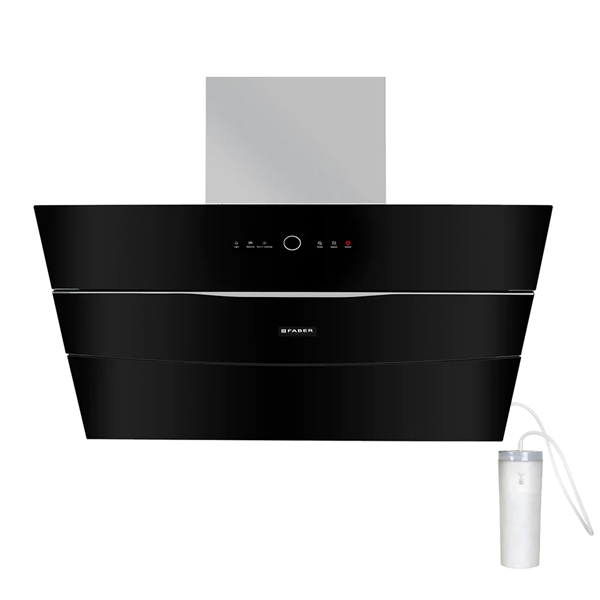 Faber HOOD BOLT PRO 90 Auto Clean Wall Mounted Chimney (BOLTFLSWSCBK90N)