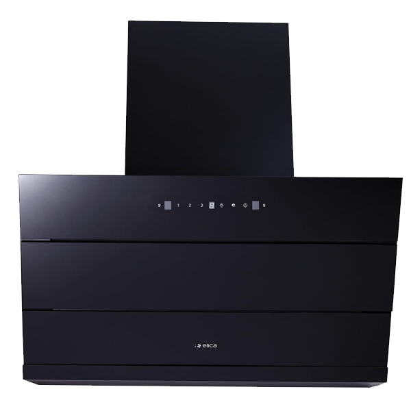 Elica 90cm 1700 m3/hr Filterless Autoclean Angular Kitchen Chimney (Black, Touch + Motion Sensor Control, EFL3V901HACMSNERO)