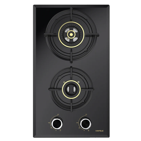 Hafele Altius FS 230 30cm 2 Burner Built-In Hob with Full Brass Burners (ALTIUSFS230)