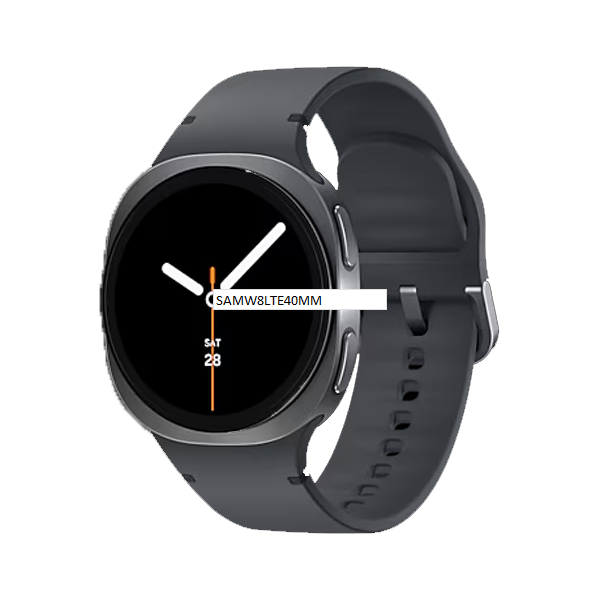 Samsung Galaxy Watch8 Wi-Fi+BT+GPS+LTE Wear OS Smartwatch (40mm Super AMOLED Display, 3nm Processor, Fall Detection, Sport Strap, SAMW8LTE40MM)