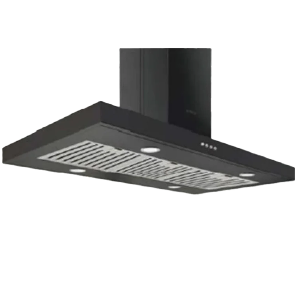 Elica SPOT NG ISLAND ETB PLUS 90 NERO PB LED 90cm 1220m3/hr Ducted Wall Mounted Chimney (SPOTNGISLANDETBPLS90)