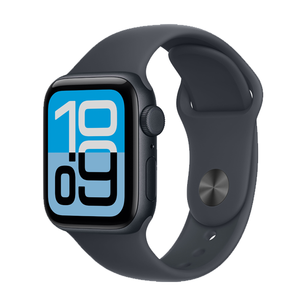 Apple Watch SE 3 GPS 40 mm Midnight Aluminium Case with Midnight Sport Band - S/M (IWSE3GPS40MNTALMEH94)