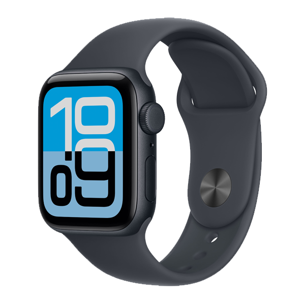 Apple Watch SE 3 GPS 44 mm Midnight Aluminium Case with Midnight Sport Band - M/L (IWSE3GPS44MNTALMEHQ4)