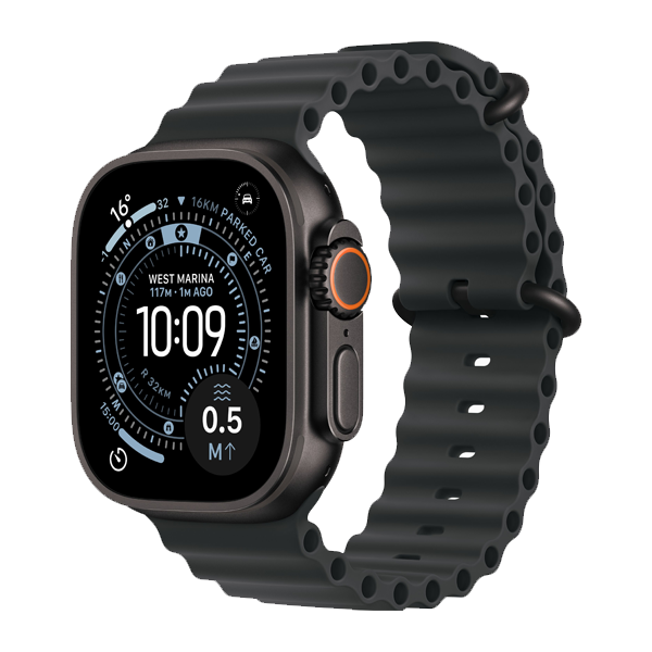 Apple Watch Ultra 3 GPS + Cellular with Blue/Bright Blue Trail Loop - M/L (49mm Retina LTPO3 OLED Display, Natural Titanium Case, IWU3CEL49NTRTIMEWU4)