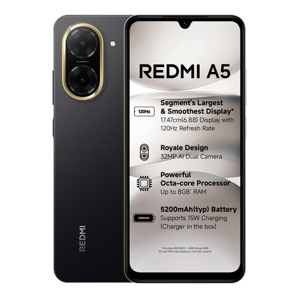 Redmi A5 (4GB RAM, 128GB, RA54128GB)