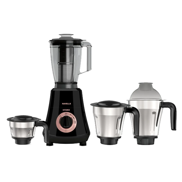Havells Hydro Plus 1000 W Mixer Grinder (4 Jar, HYDROPLUS1000W4JAR)